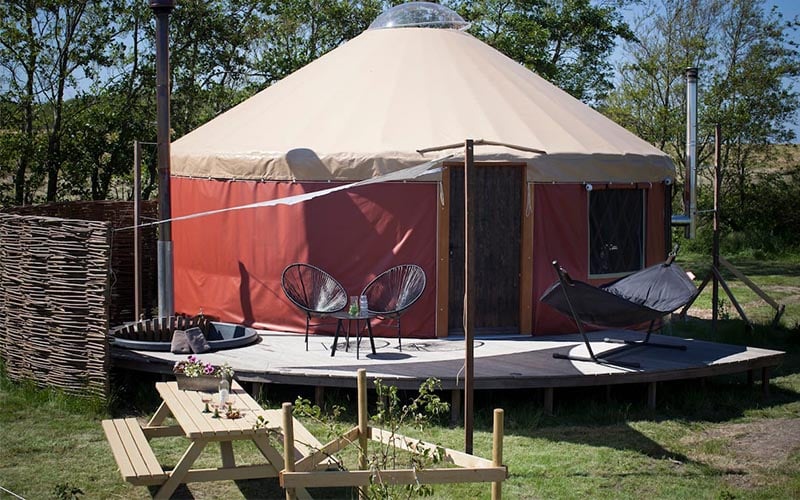 Luxe yurt met eigen hottub STAYURT
